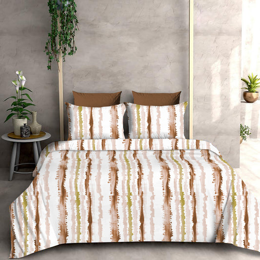 Vertical Multicolor Vibes with 300 TC High Quality California King Size Sheet and 2 x Pillow covers