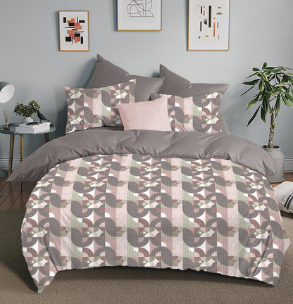 Abstract Pattern Double Size Queen Bed sheet and 2 x Pillow covers
